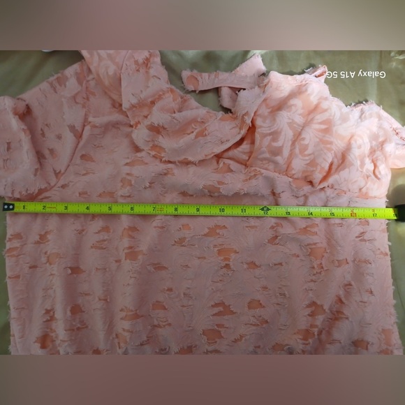 LC Lauren Conrad One-Shoulder Coral Blouse - Picture 11 of 14